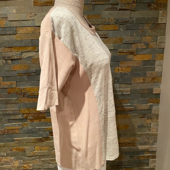 COPY - Fine Collection Suede and Linen Top NWT - Picture 2 of 5